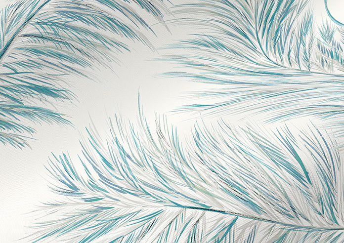 Pampas Grass, Blue Topaz - Roller Blind - Image 4